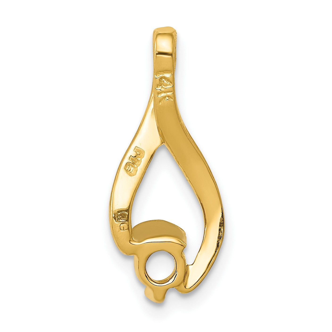 14k Holds 4mm Stone Fancy Slide Mounting Fits up to 2mm Regular/5mm Fancy or Reversible Omega