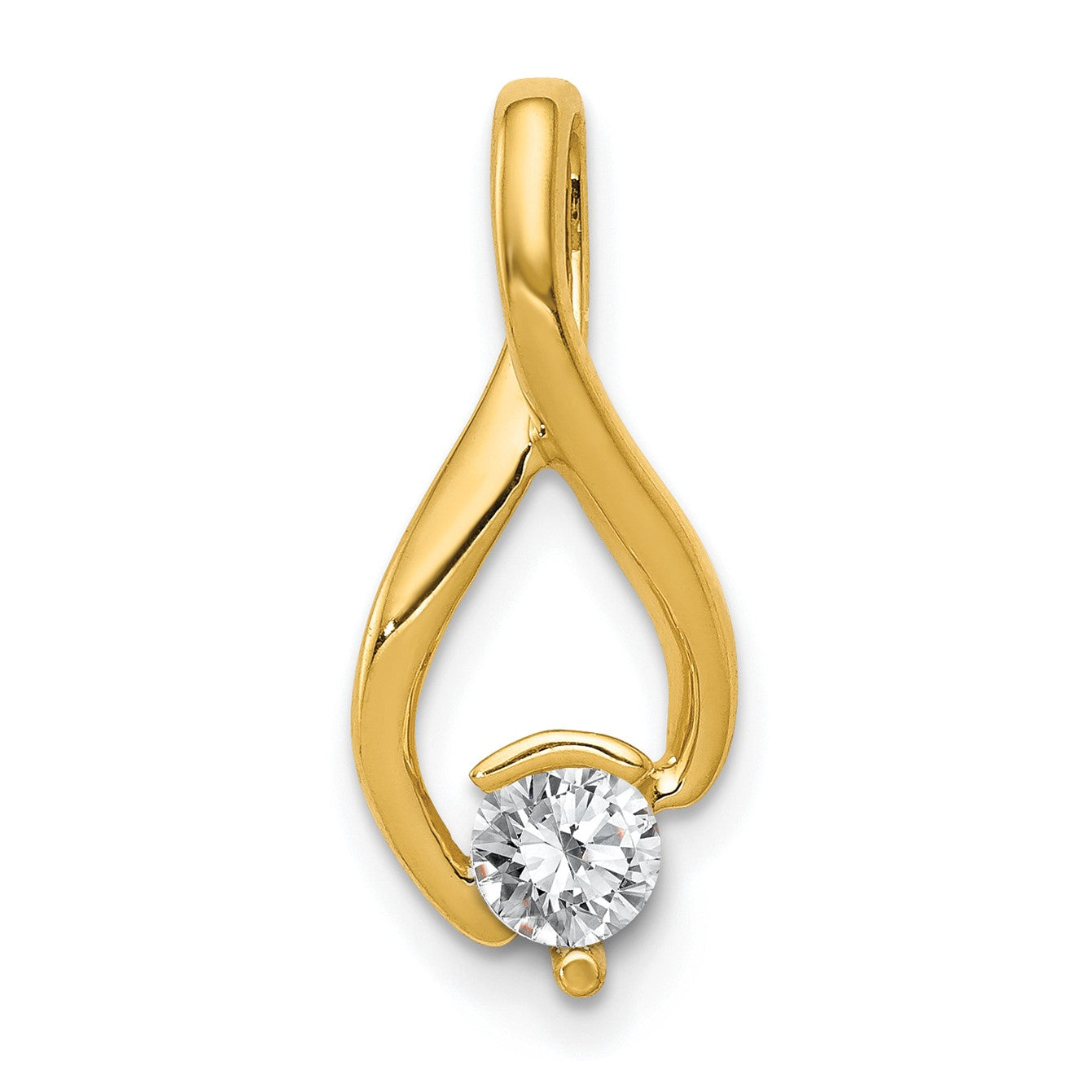 14k Holds 4mm Stone Fancy Slide Mounting Fits up to 2mm Regular/5mm Fancy or Reversible Omega