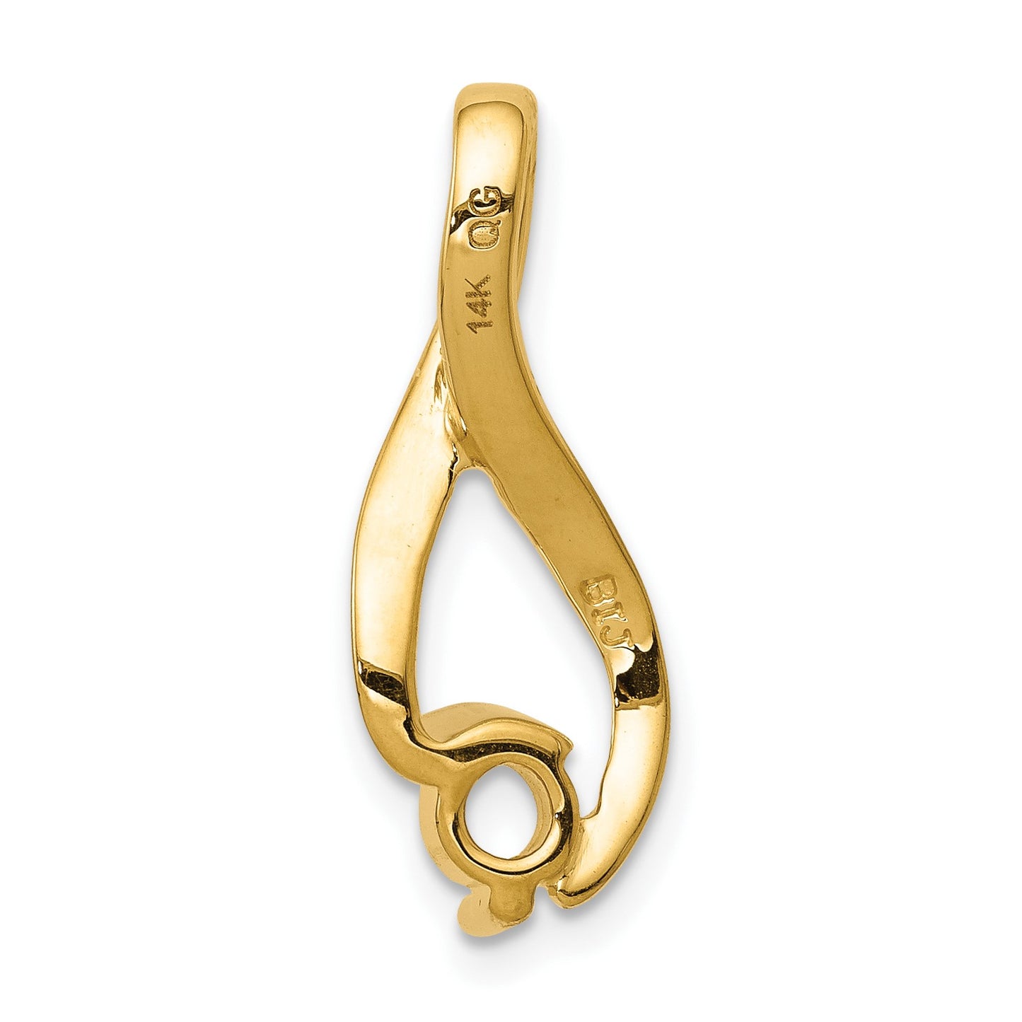 14k Holds 4.5mm Stone Fancy Slide Mounting Fits up to 2mm Regular/6mm Fancy or Reversible Omega