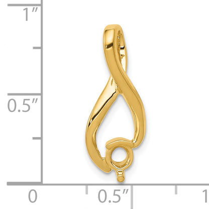 14k Holds 4.5mm Stone Fancy Slide Mounting Fits up to 2mm Regular/6mm Fancy or Reversible Omega