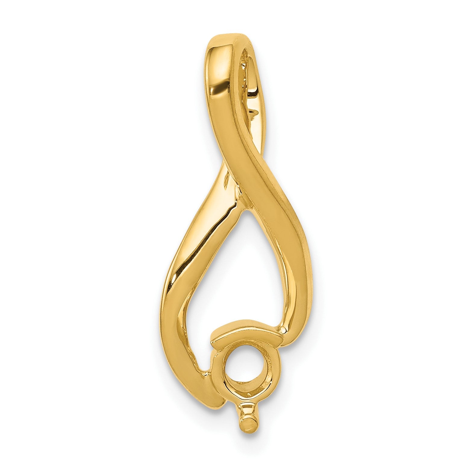 14k Holds 4.5mm Stone Fancy Slide Mounting Fits up to 2mm Regular/6mm Fancy or Reversible Omega