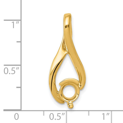 14k Holds 5.8mm Stone Fancy Slide Mounting Fits up to 2mm Regular/6mm Fancy or Reversible Omega