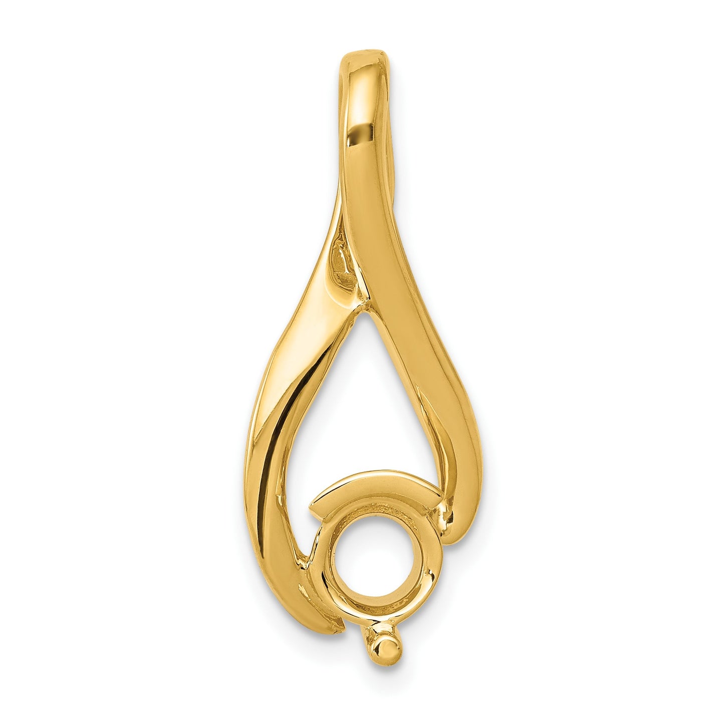 14k Holds 5.8mm Stone Fancy Slide Mounting Fits up to 2mm Regular/6mm Fancy or Reversible Omega