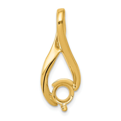 14k Holds 5.8mm Stone Fancy Slide Mounting Fits up to 2mm Regular/6mm Fancy or Reversible Omega