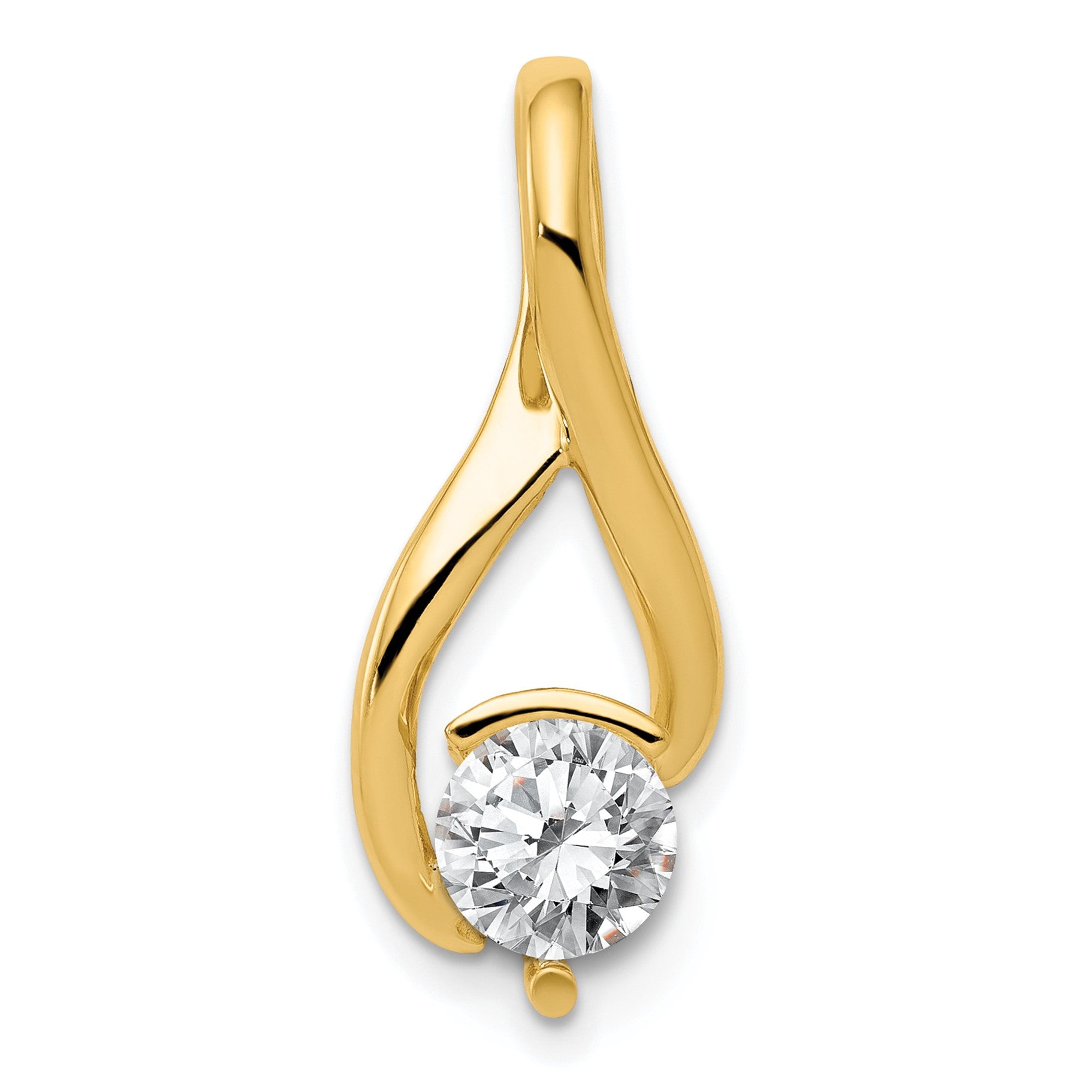 14k Holds 6.5mm Stone Fancy Slide Mounting Fits up to 3mm Regular/6mm Fancy or Reversible Omega