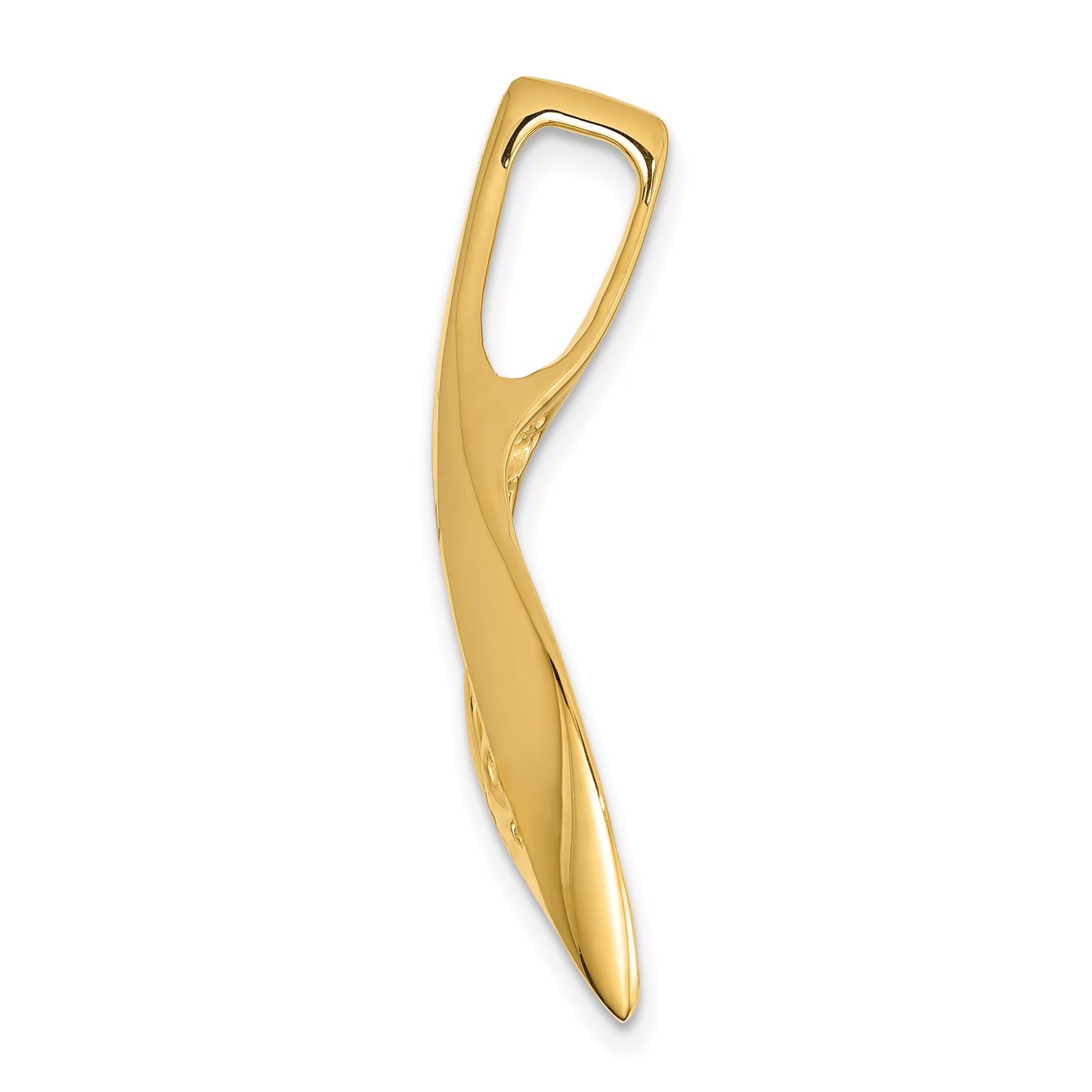 14k Fancy Peg-Set Diamond Slide Mounting Fits up to 4mm Regular/6mm Fancy or Reversible Omega