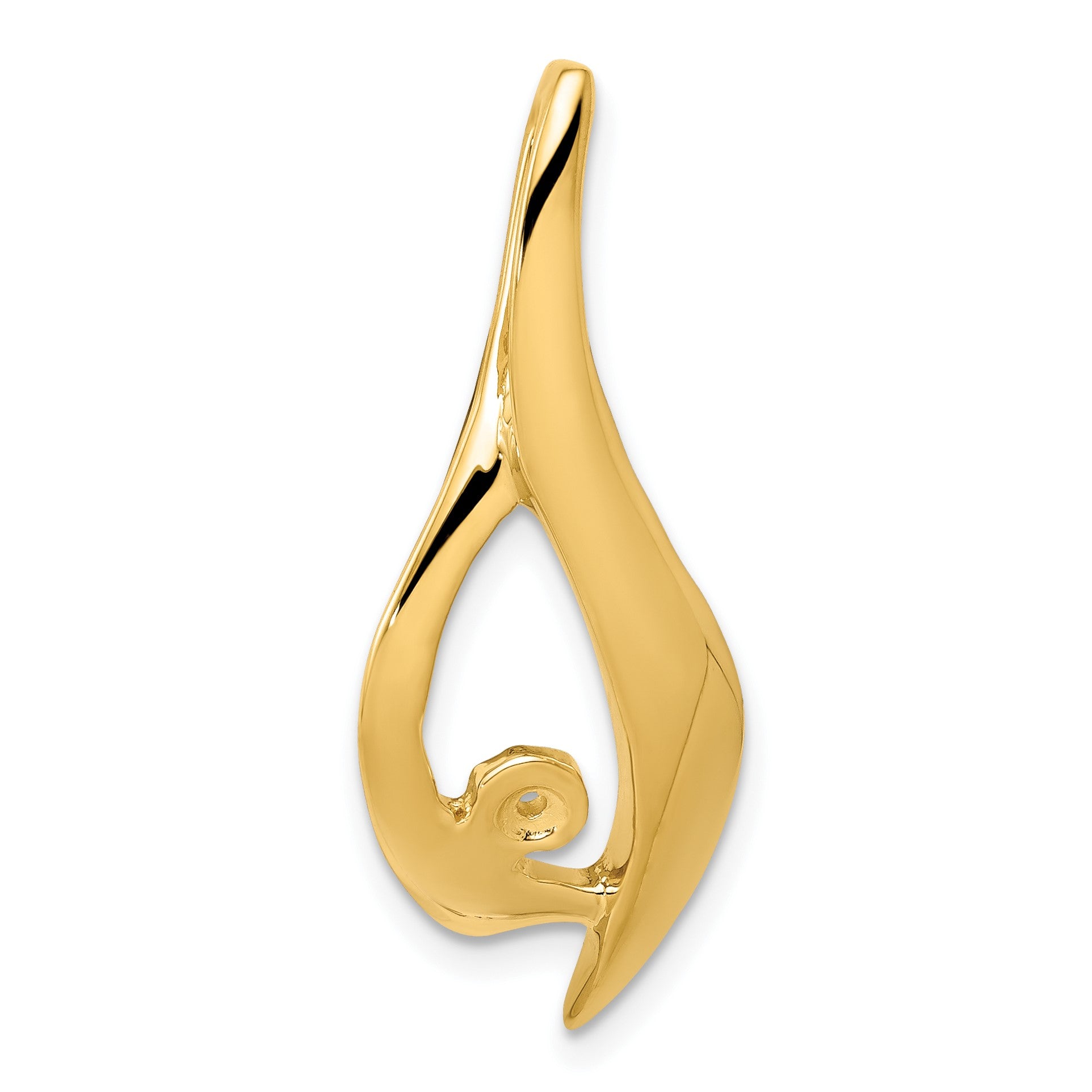 14k Fancy Peg-Set Diamond Slide Mounting Fits up to 4mm Regular/6mm Fancy or Reversible Omega