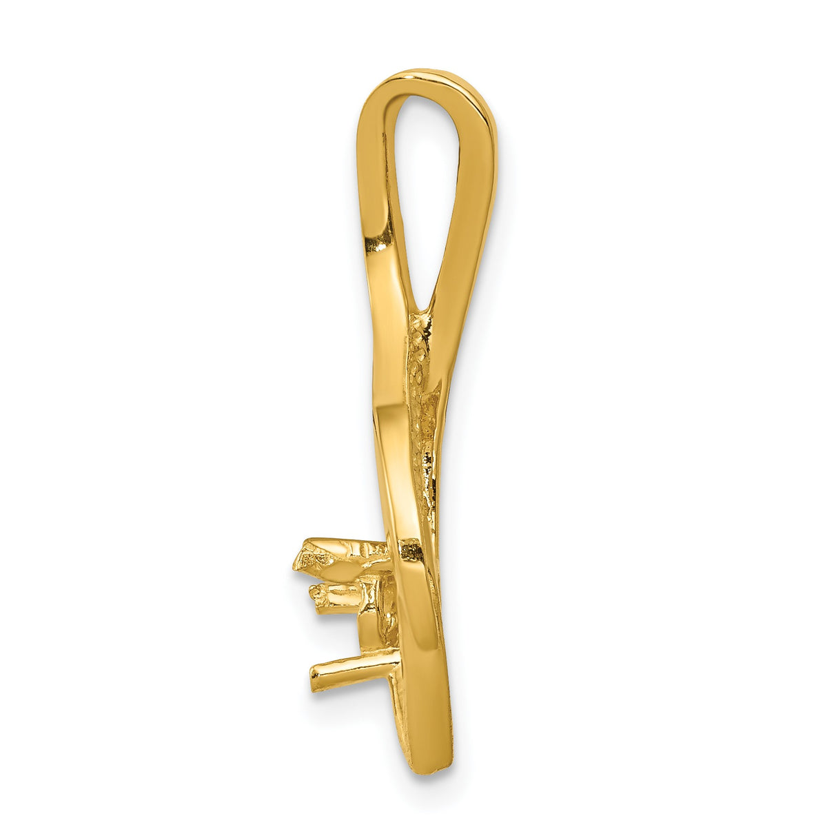 14k Holds 4mm Stone Fancy Slide Mounting Fits up to 2mm Regular/6mm Fancy or Reversible Omega