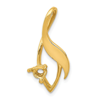 14k Holds 4mm Stone Fancy Slide Mounting Fits up to 2mm Regular/6mm Fancy or Reversible Omega