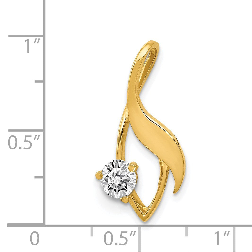 14k Holds 4mm Stone Fancy Slide Mounting Fits up to 2mm Regular/6mm Fancy or Reversible Omega