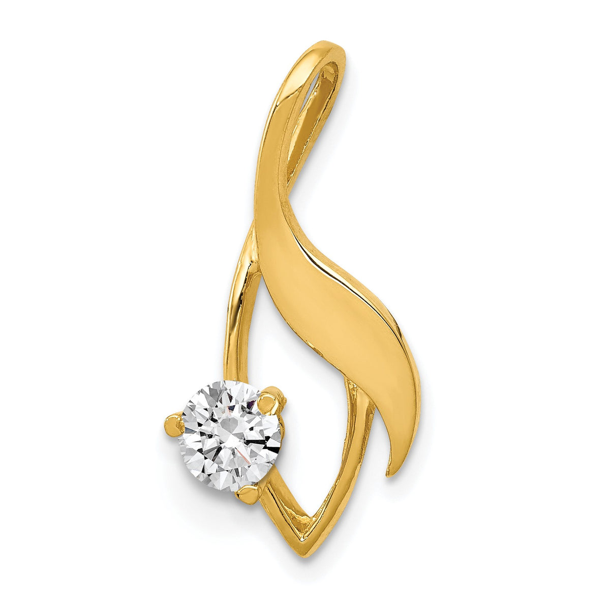 14k Holds 4mm Stone Fancy Slide Mounting Fits up to 2mm Regular/6mm Fancy or Reversible Omega