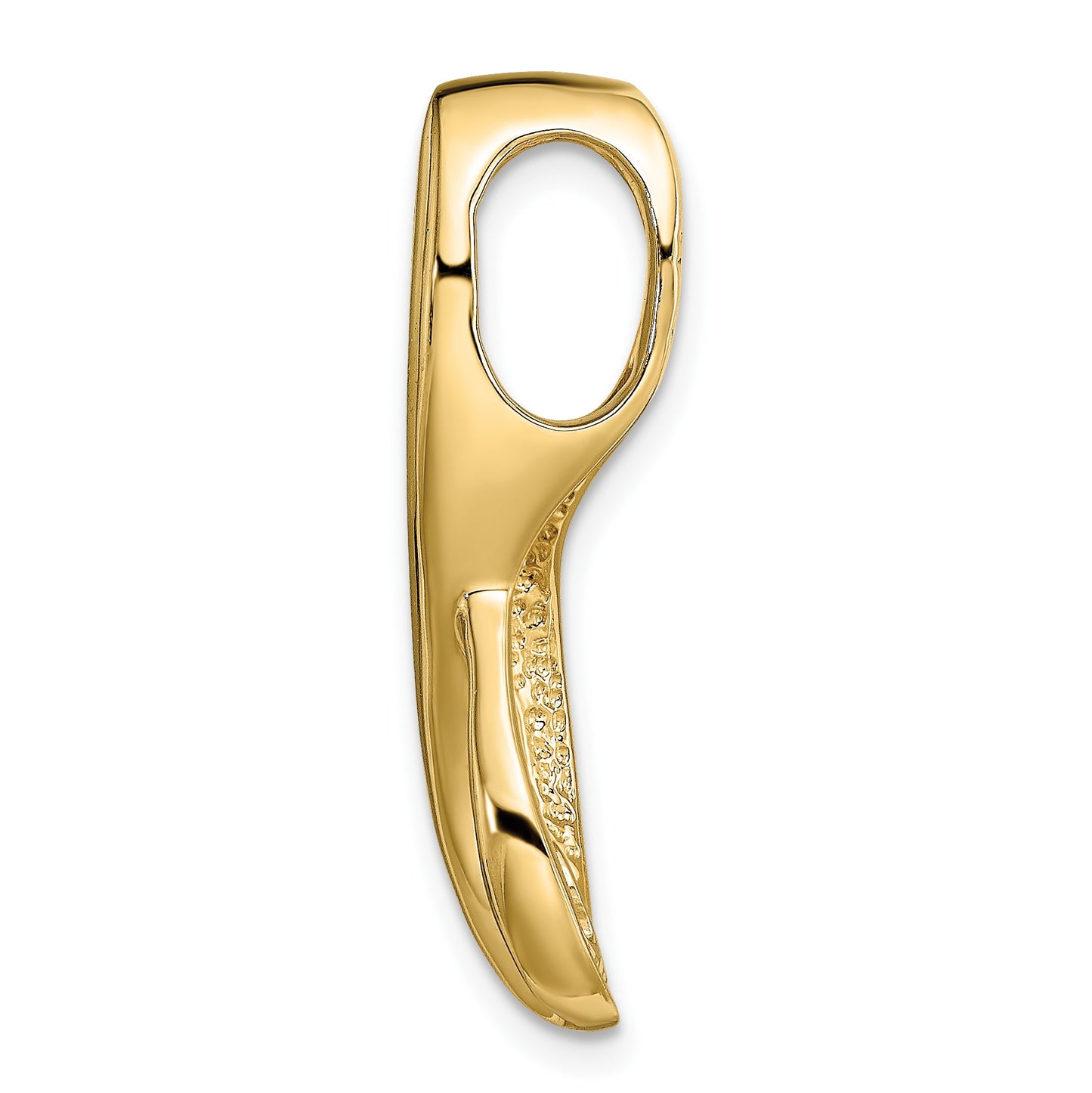 14k Two-tone Peg-Set Diamond Fancy Slide Mounting Fits up to 6mm Regular/8mm Fancy or Reversible Omega