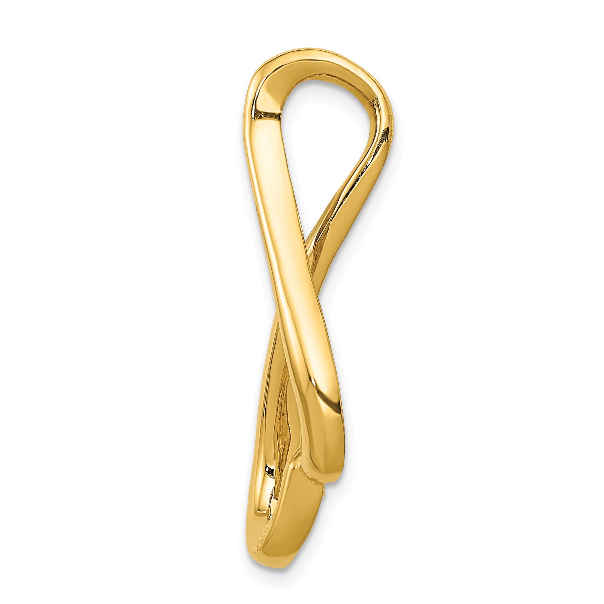 14k Fancy Peg-Set Diamond Slide Mounting Fits up to 6mm Regular/Fancy/Reversible Omega