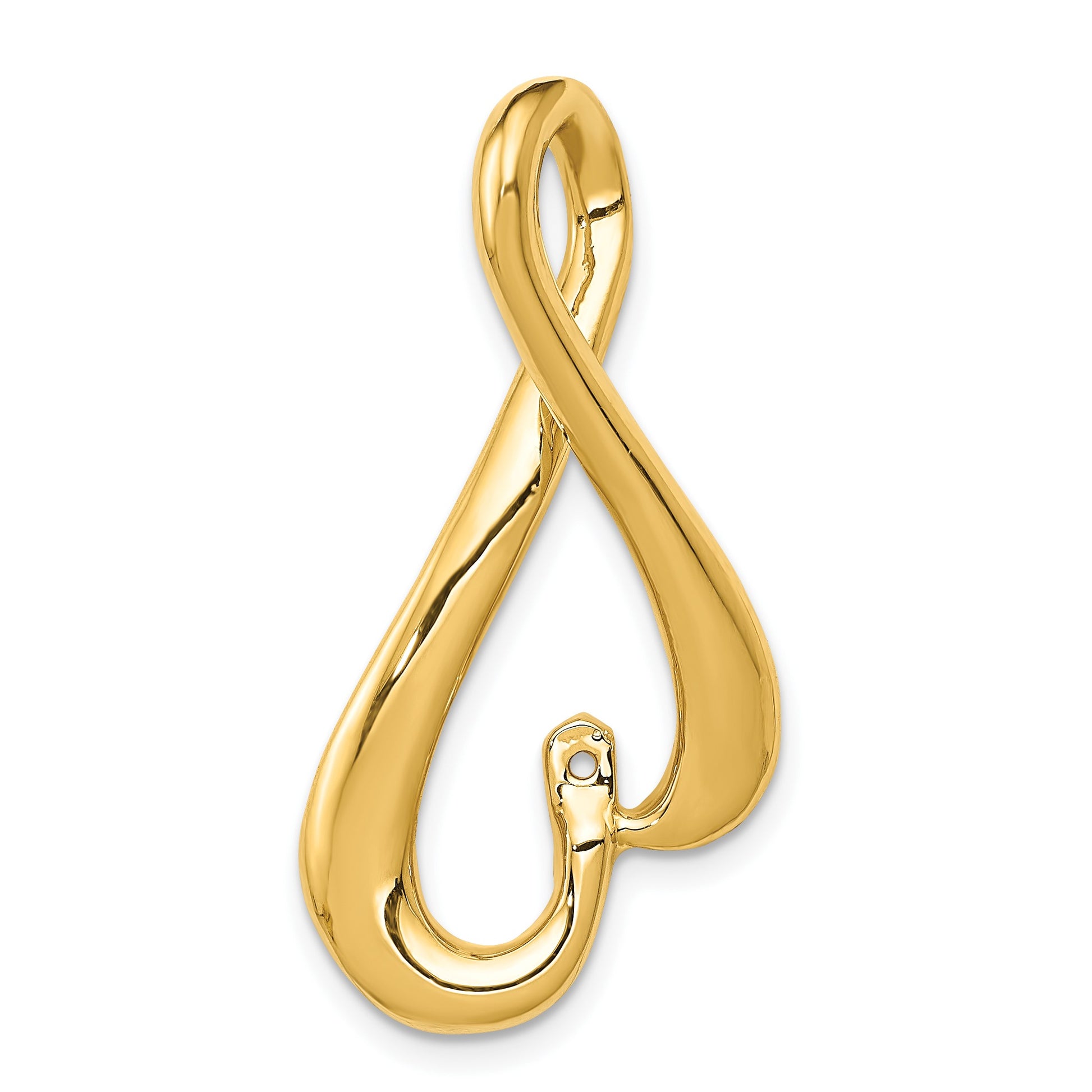 14k Fancy Peg-Set Diamond Slide Mounting Fits up to 6mm Regular/Fancy/Reversible Omega