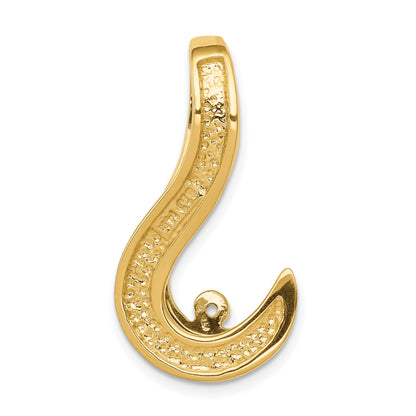 14k Two-tone Peg-Set Fancy Slide Mounting Fits up to 8mm Regular/10mm Fancy or Reversible Omega