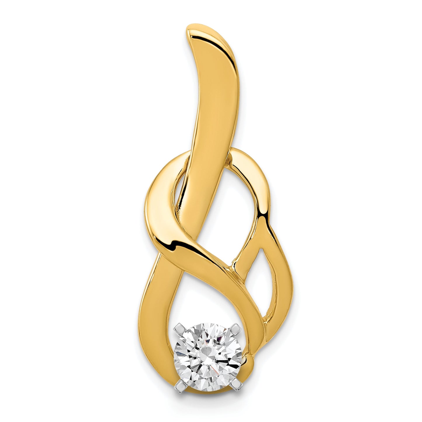 14k Peg-Set Fancy Slide Mounting Fits up to 4mm Regular/6mm Fancy or Reversible Omega