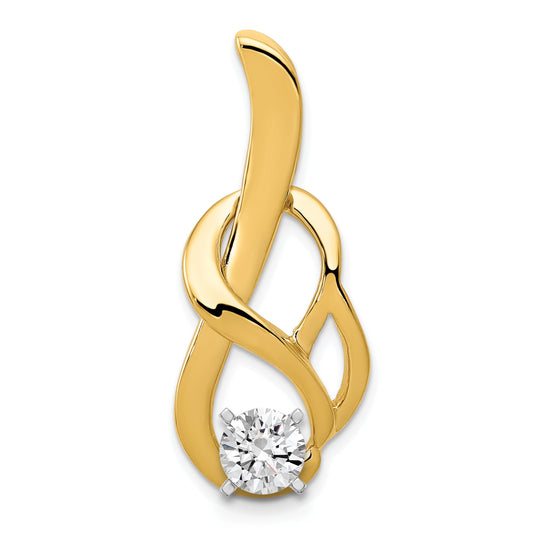 14k Peg-Set Fancy Slide Mounting Fits up to 4mm Regular/6mm Fancy or Reversible Omega