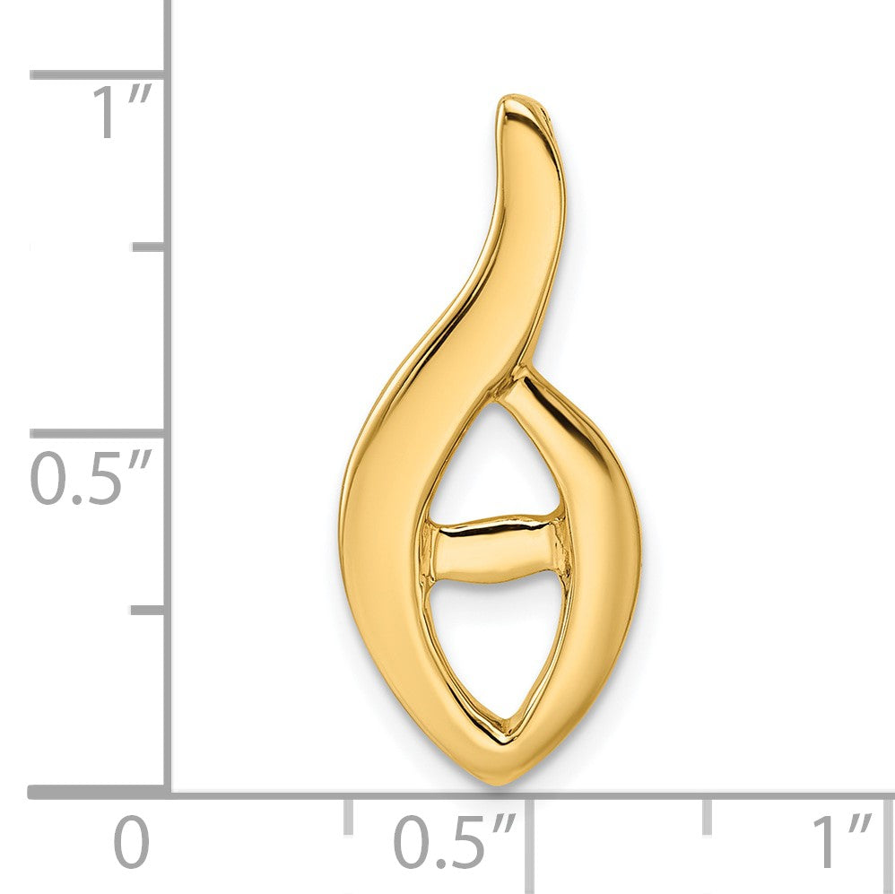 14k Peg-Set Diamond Slide Mounting Fits up to 2mm Regular/3mm Fancy or Reversible Omega