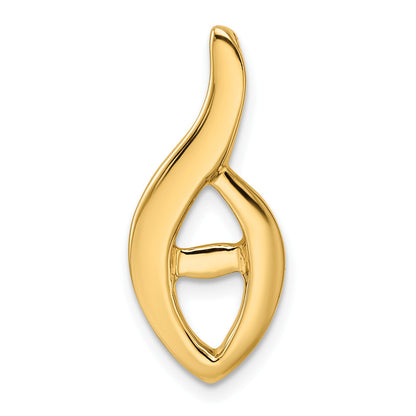 14k Peg-Set Diamond Slide Mounting Fits up to 2mm Regular/3mm Fancy or Reversible Omega