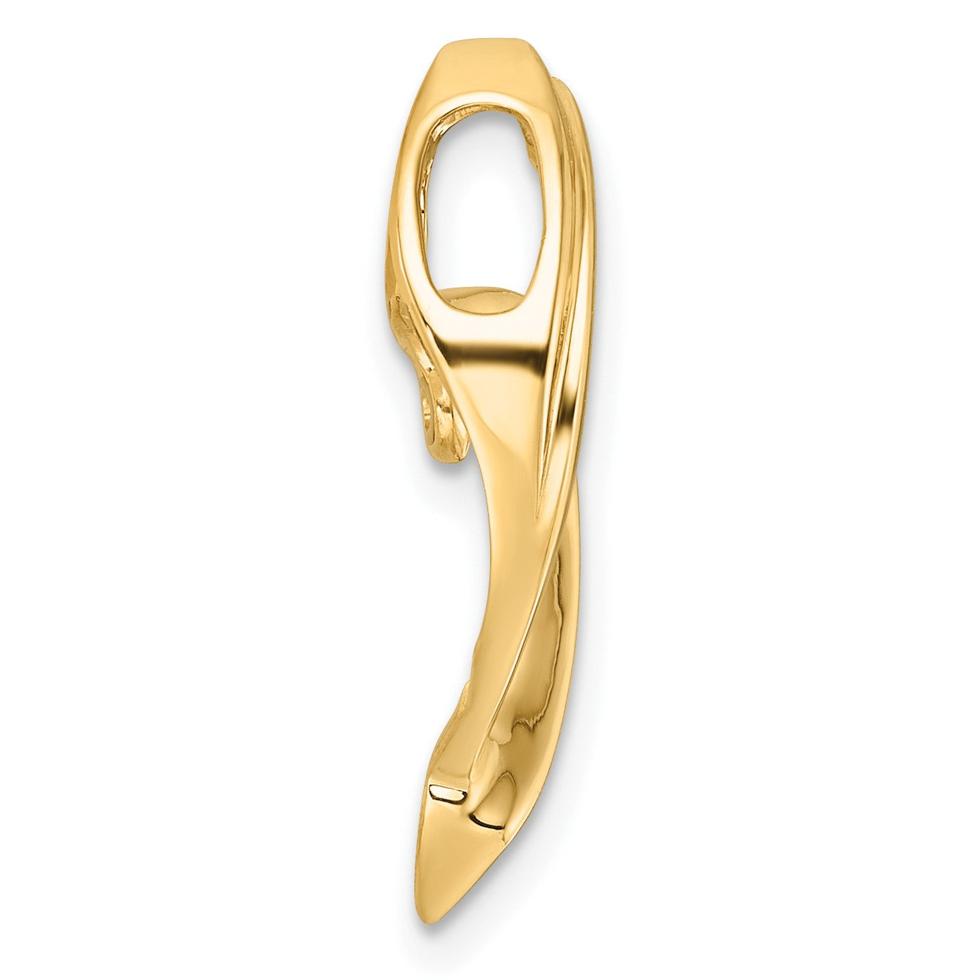 14k Peg-Set Diamond Slide Mounting Fits up to 2mm Regular/4mm Fancy or Reversible Omega