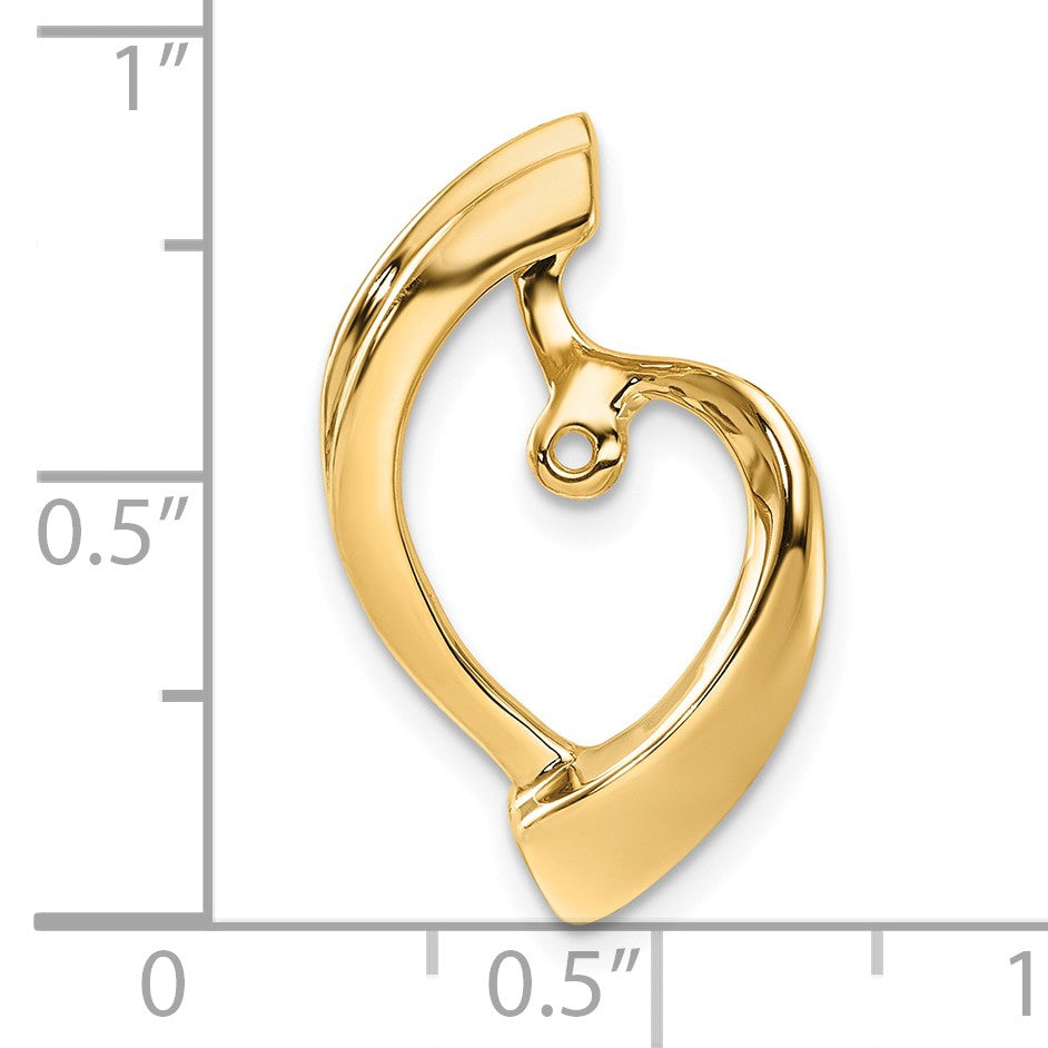14k Peg-Set Diamond Slide Mounting Fits up to 2mm Regular/4mm Fancy or Reversible Omega