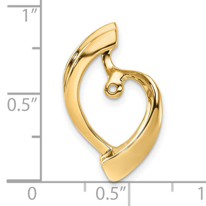 14k Peg-Set Diamond Slide Mounting Fits up to 2mm Regular/4mm Fancy or Reversible Omega
