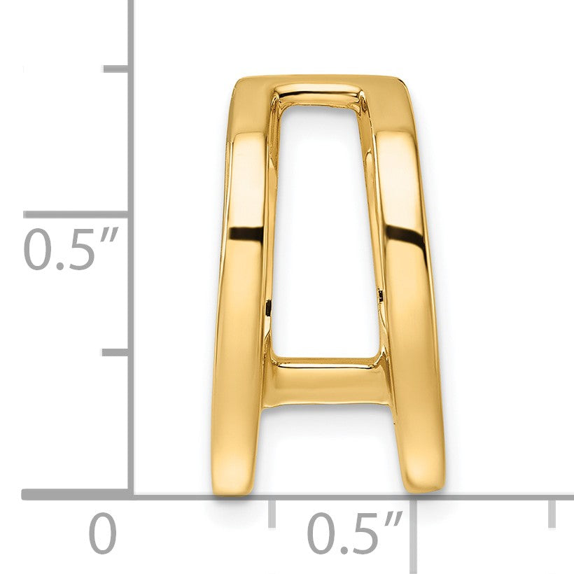 14k Holds 6mm Stone Slide Mounting Fits up to 6mm Regular/8mm Fancy or Reversible Omega