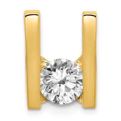 14k Holds 7.5mm Stone Slide Mounting Fits up to 6mm Regular/8mm Fancy or Reversible Omega