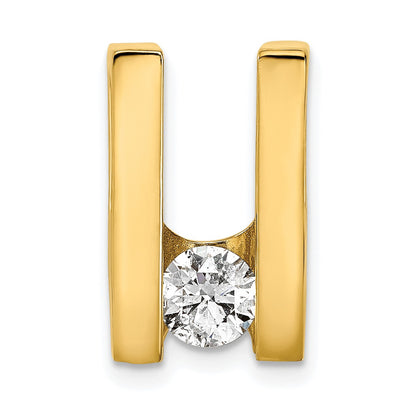 14k Complete A 5.25mm Diamond Slide Fits up to 6mm Regular/Fancy/Reversible Omega