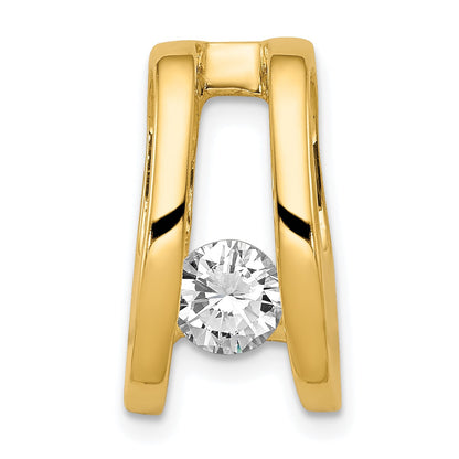 14k Holds 5.25mm Stone Slide Mounting Fits up to 6mm Regular/8mm Fancy or Reversible Omega