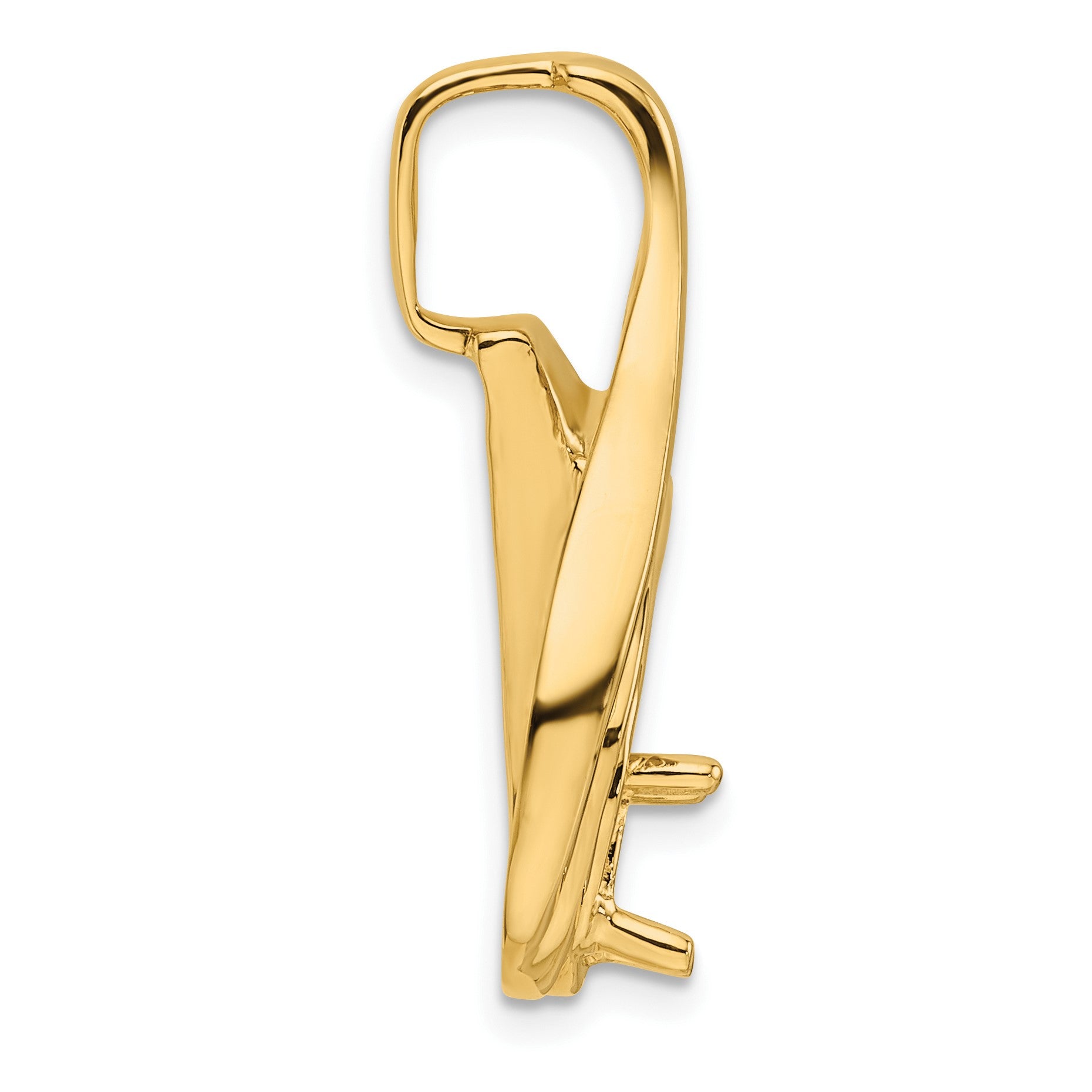 14k Holds 6mm Stone Fancy Slide Mounting Fits up to 4mm Regular/6mm Fancy or Reversible Omega