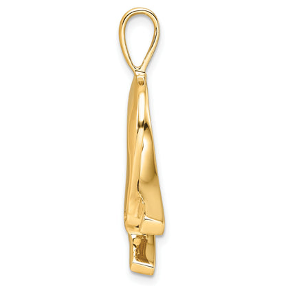 14k Holds 4mm Stone Slide Mounting Fits up to 2mm Regular/6mm Fancy or Reversible Omega