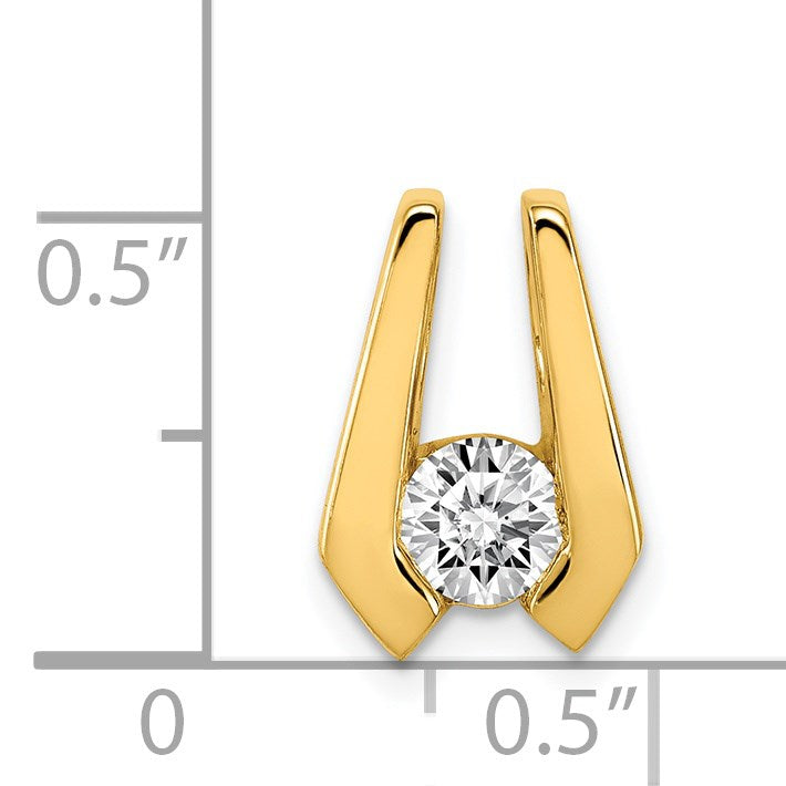 14k Holds 4.5mm Stone Slide Mounting Fits up to 2mm Regular/3mm Fancy or Reversible Omega