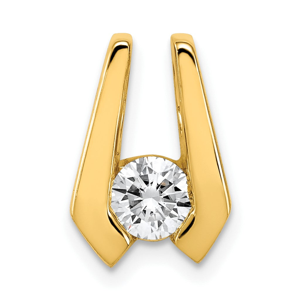 14k Holds 4.5mm Stone Slide Mounting Fits up to 2mm Regular/3mm Fancy or Reversible Omega
