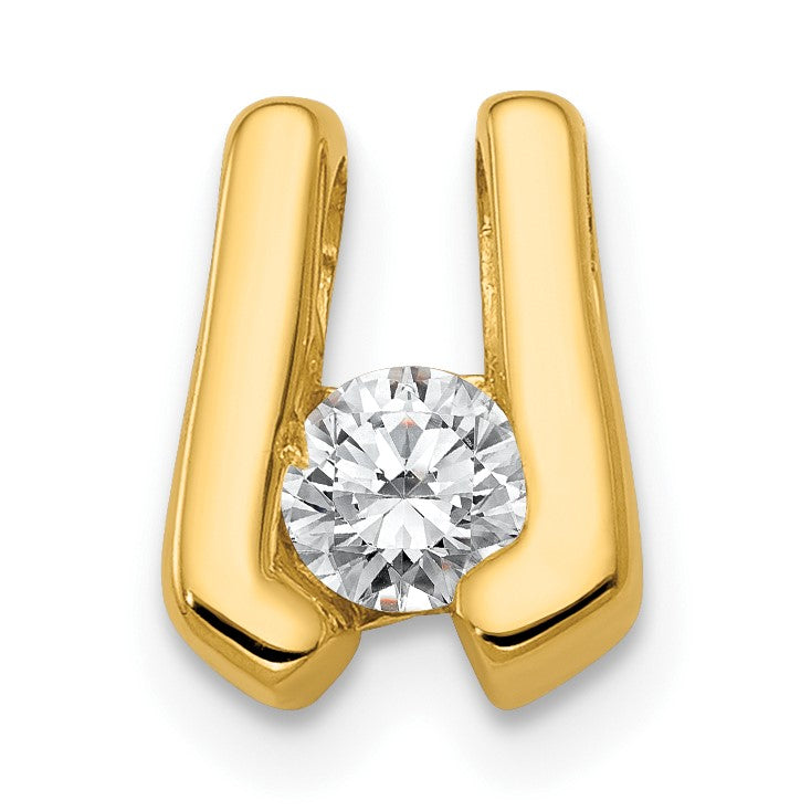 14k Complete A 3.75mm Diamond Slide Fits up to 2mm Regular/3mm Fancy or Reversible Omega
