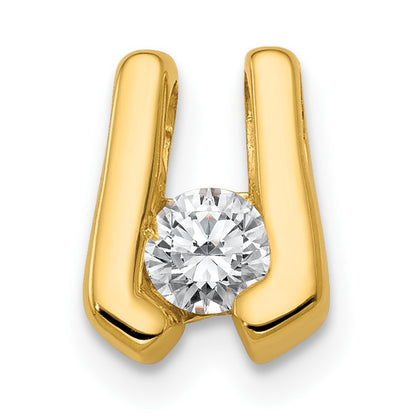 14k Complete A 3.75mm Diamond Slide Fits up to 2mm Regular/3mm Fancy or Reversible Omega