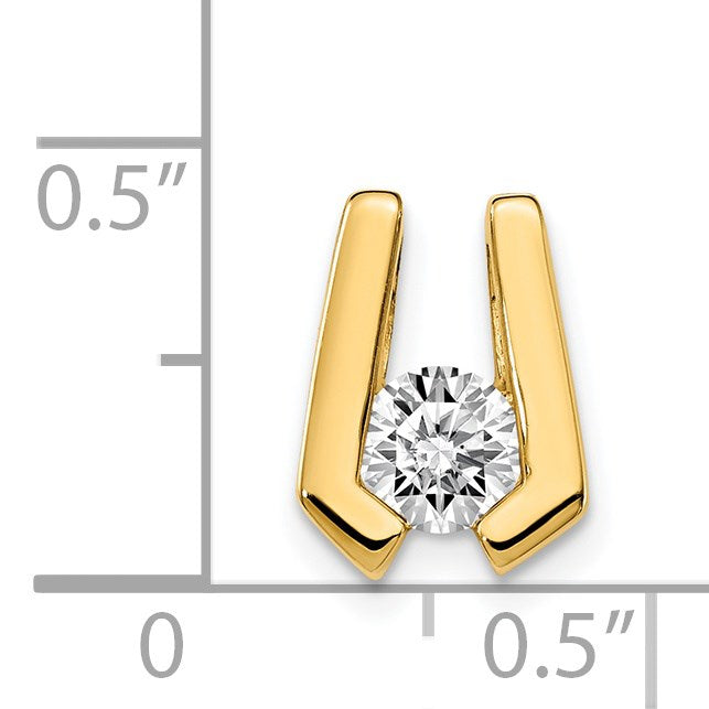 14k Holds 4.5mm Stone Slide Mounting Fits up to 2mm Regular/3mm Fancy or Reversible Omega