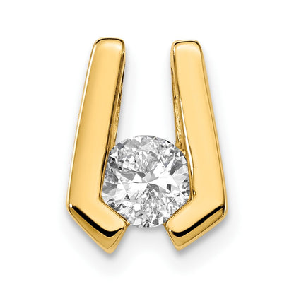 14k Complete AA 4.5mm Diamond Slide Fits up to 2mm Regular/3mm Fancy or Reversible Omega