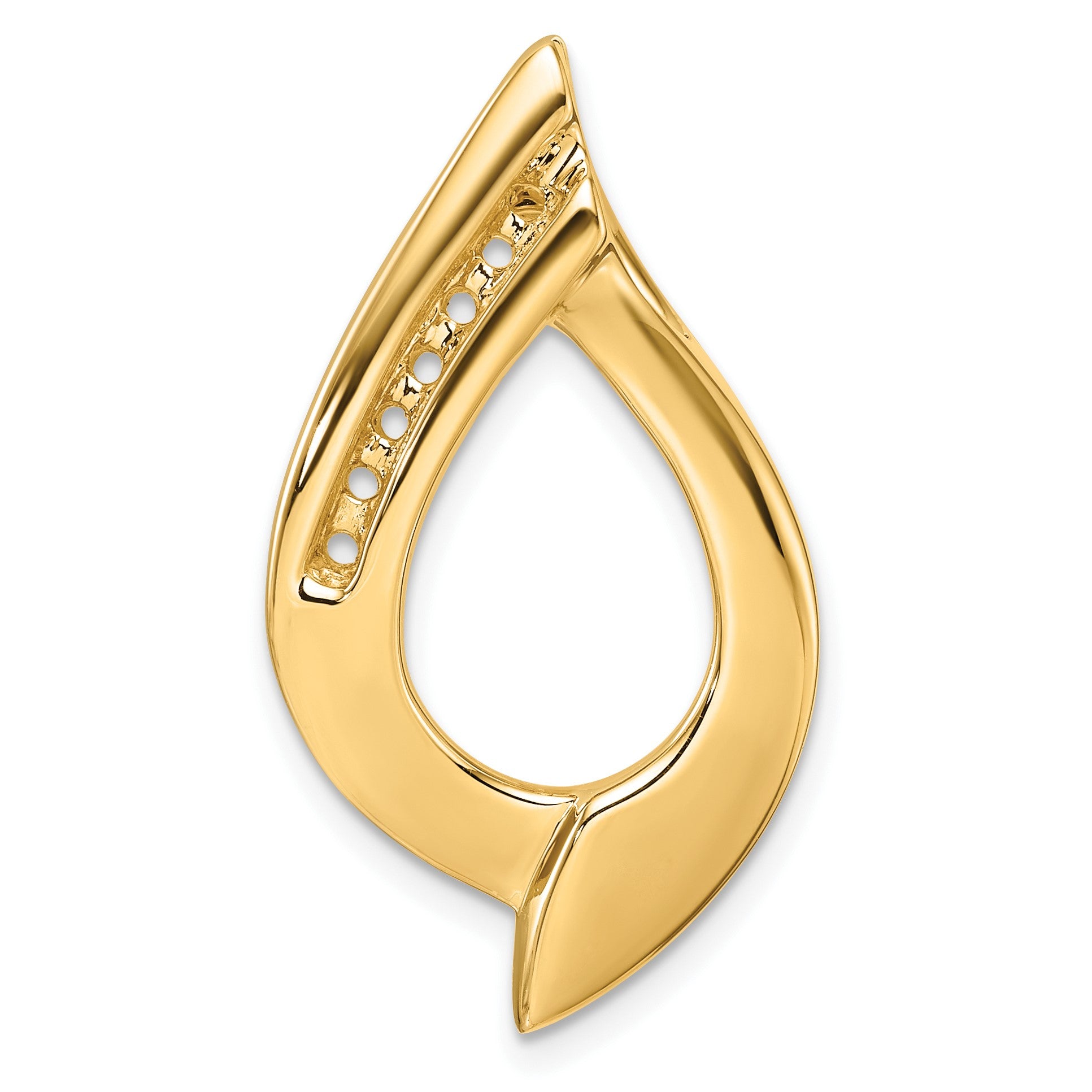 14k Holds 7-1.9mm Stones Slide Mounting Fits up to 6mm Regular/8mm Fancy or Reversible Omega