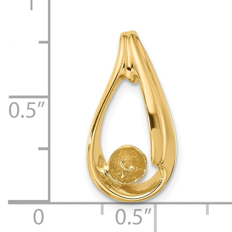 14k Pearl Slide Mounting