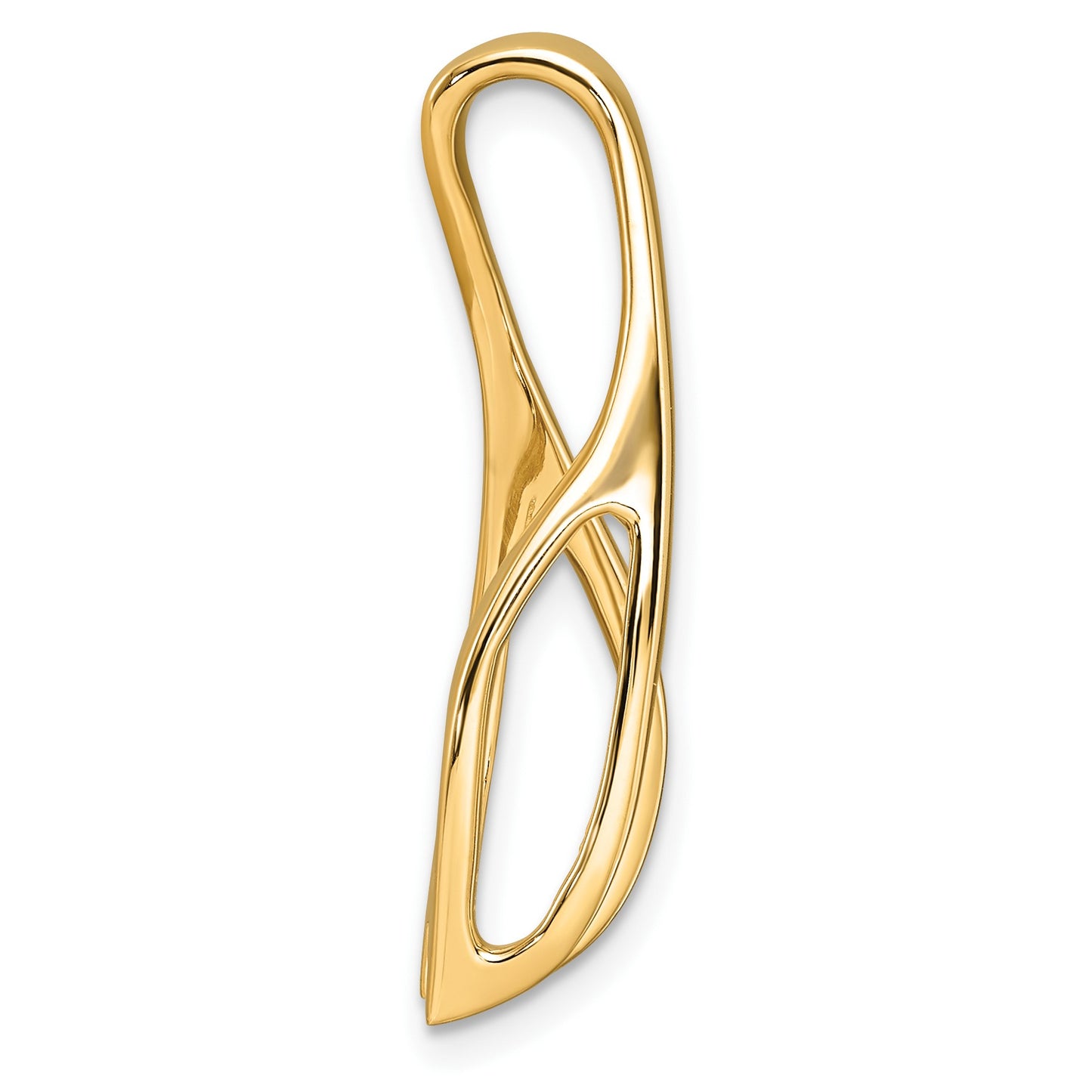 14k Peg-Set Diamond Slide Mounting Fits up to 6mm Regular/8mm Fancy or Reversible Omega