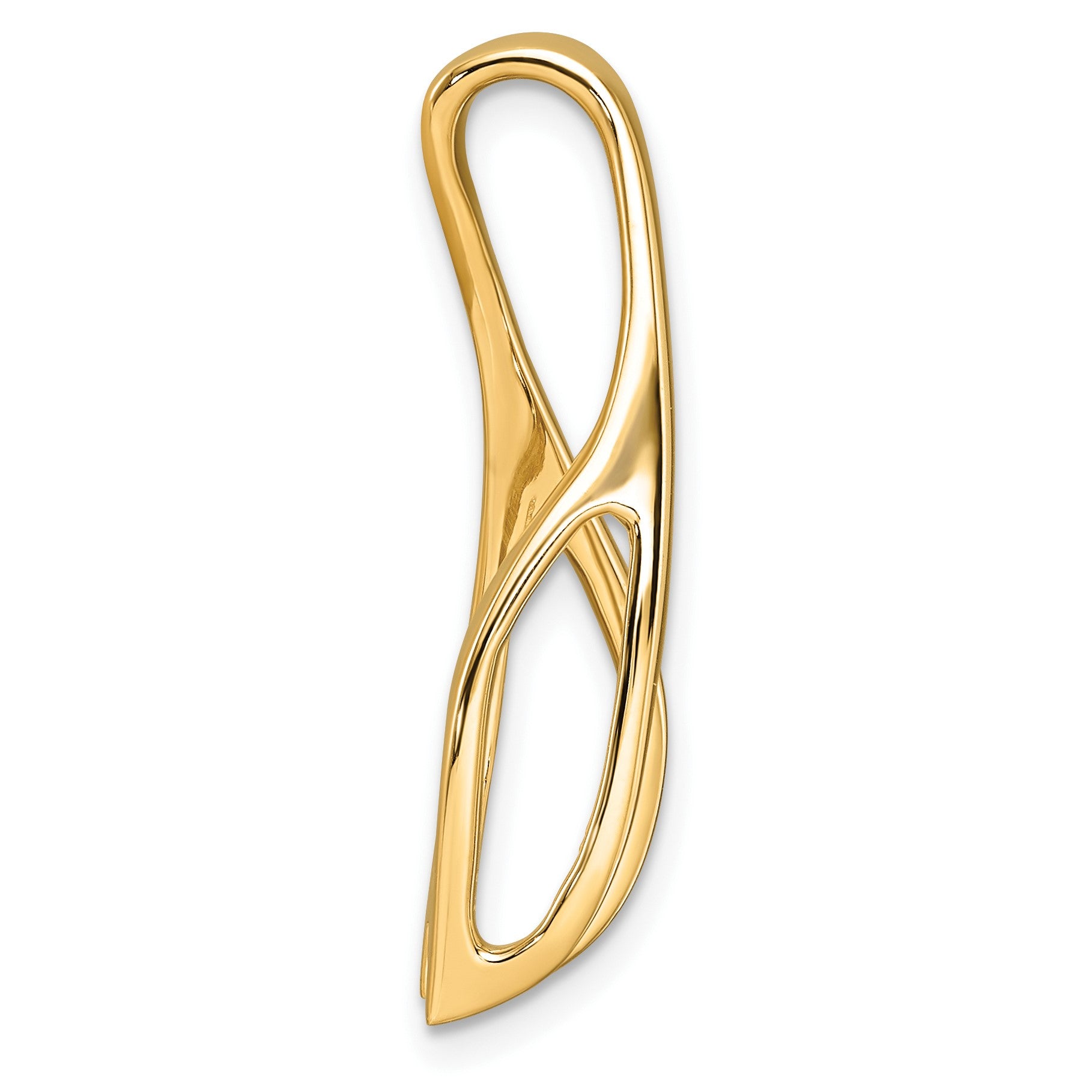 14k Peg-Set Diamond Slide Mounting Fits up to 6mm Regular/8mm Fancy or Reversible Omega