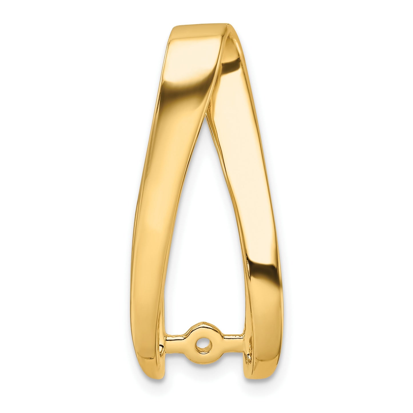 14k Peg-Set Diamond Slide Mounting Fits up to 6mm Regular/8mm Fancy or Reversible Omega