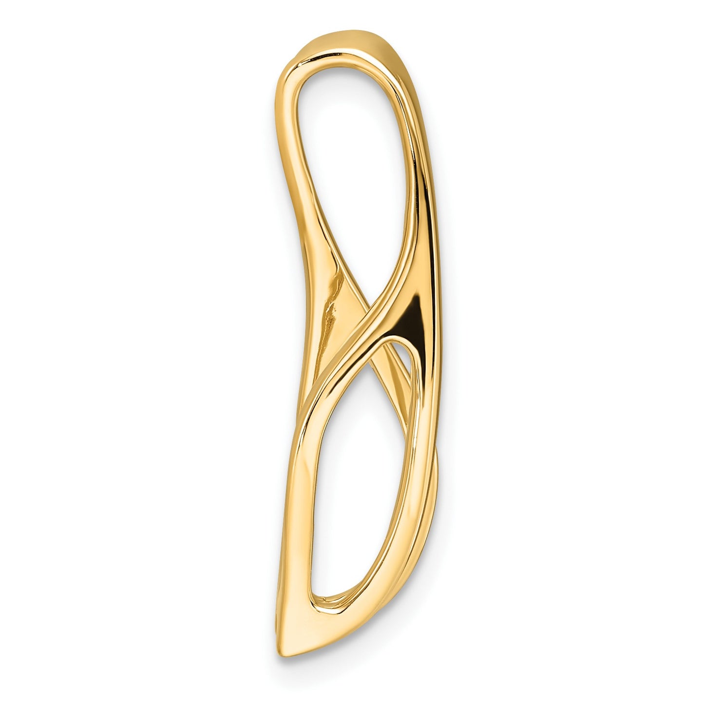 14k Peg-Set Diamond Slide Mounting Fits up to 6mm Regular/8mm Fancy or Reversible Omega