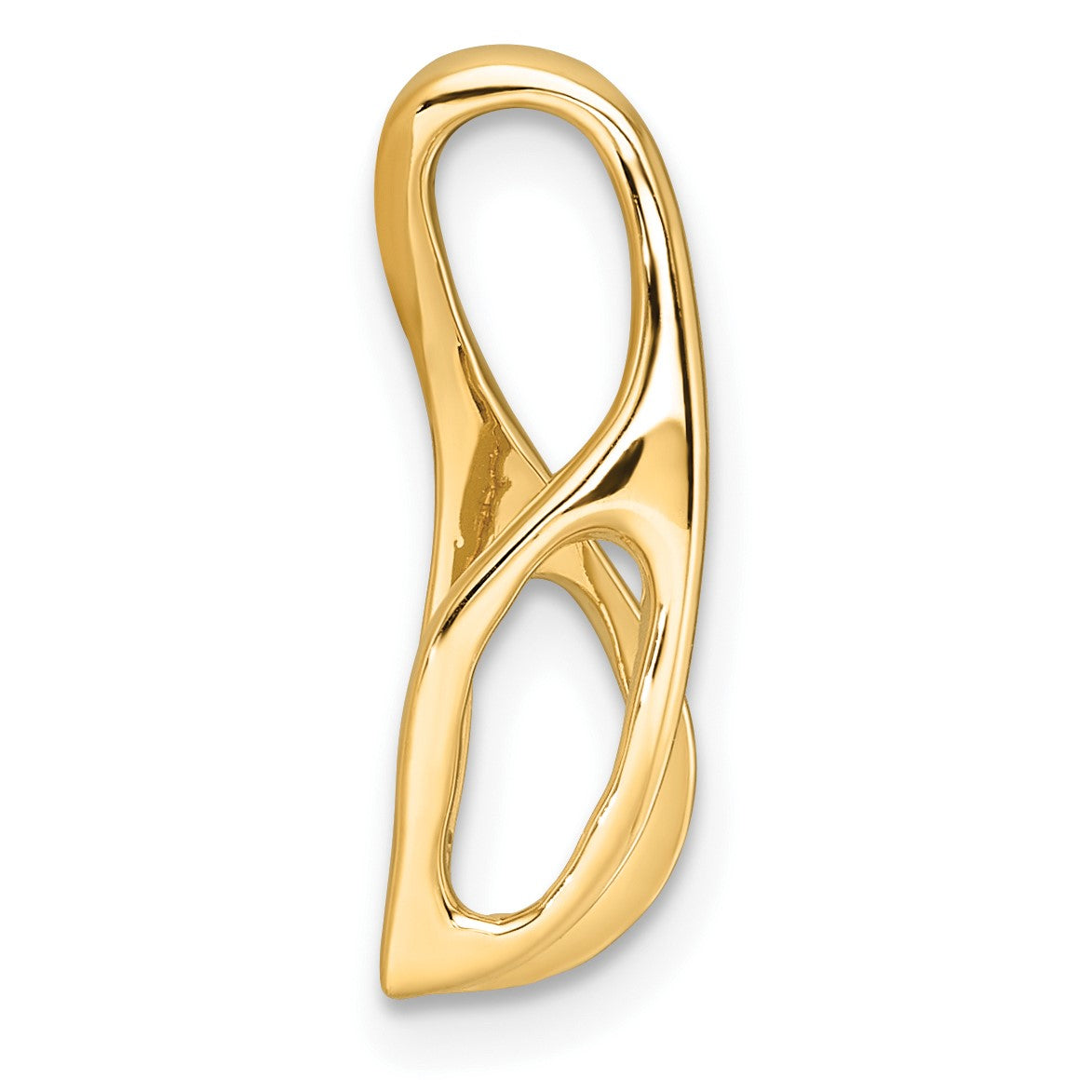 14k Peg-Set Diamond Slide Mounting Fits up to 2mm Regular/6mm Fancy or Reversible Omega