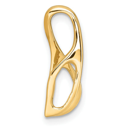 14k Peg-Set Diamond Slide Mounting Fits up to 2mm Regular/6mm Fancy or Reversible Omega