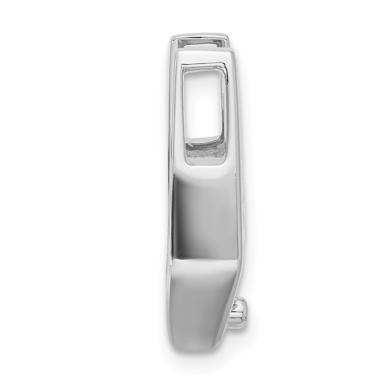 14k White Gold Holds 6.5mm Stone Slide Mounting Fits up to 2mm Regular/5mm Fancy or Reversible Omega