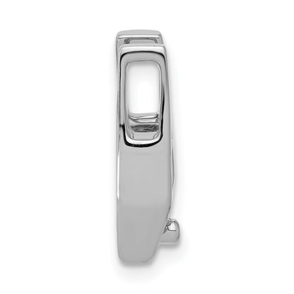 14k White Gold Holds 5.75mm Stone Slide Mounting Fits up to 2mm Regular/5mm Fancy or Reversible Omega
