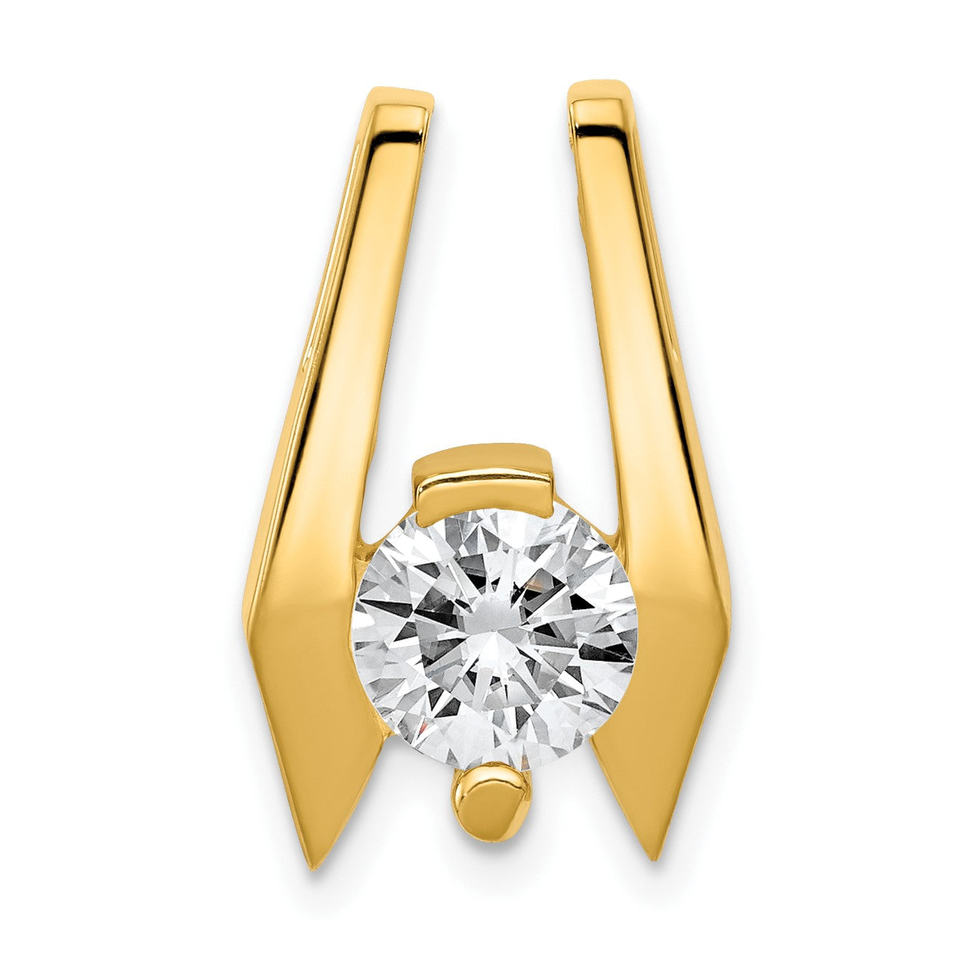 14k Holds 6.5mm Stone Slide Mounting Fits up to 2mm Regular/5mm Fancy or Reversible Omega