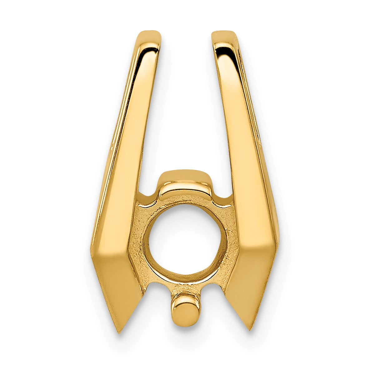 14k Holds 5.75mm Stone Slide Mounting Fits up to 2mm Regular/5mm Fancy or Reversible Omega